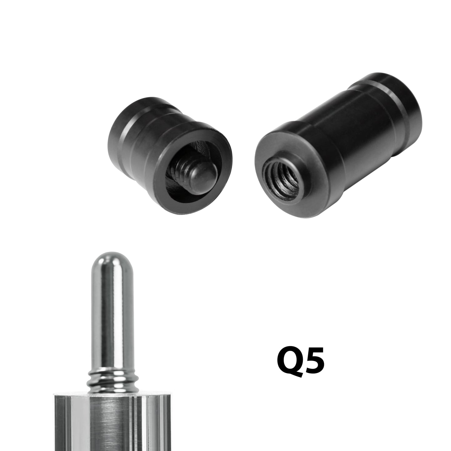 Joint Protectors for Pool Cue, thread type ASKA Q5, with ASKA logo