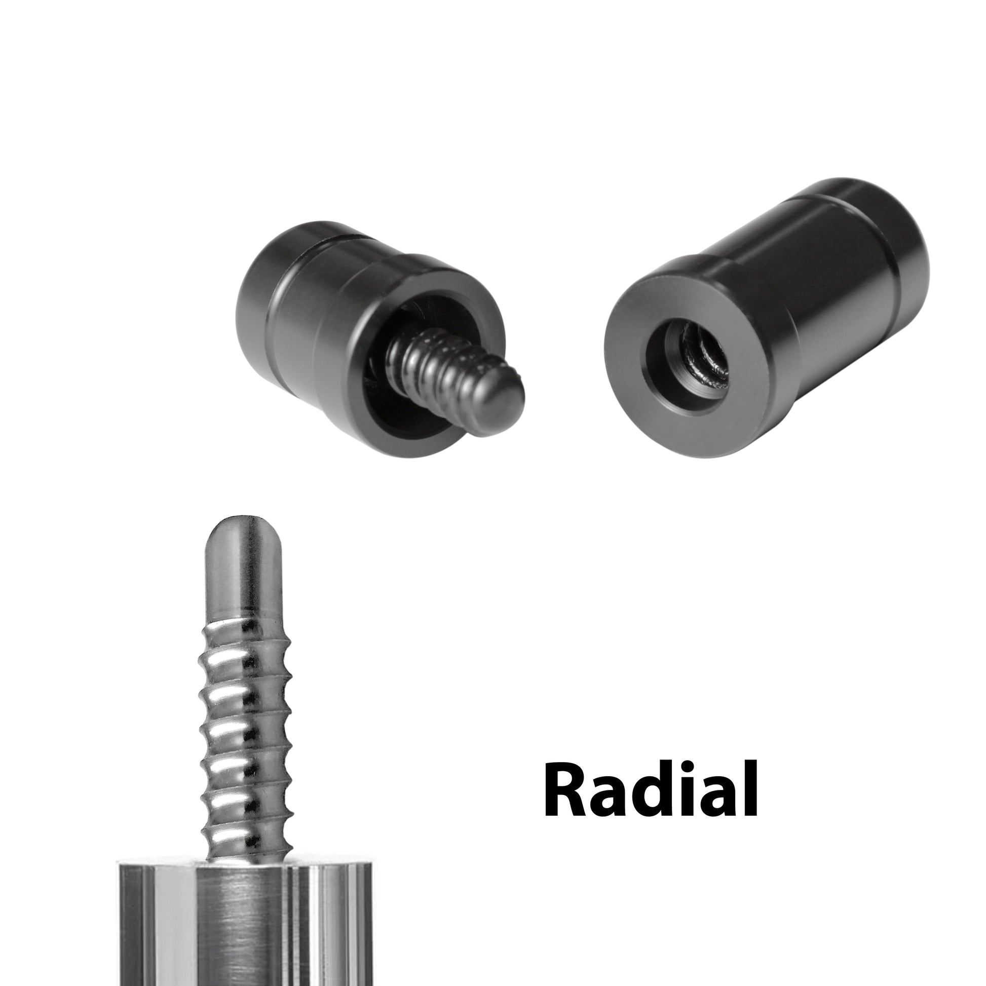 Joint Protectors for Pool Cue, thread type Radial, with ASKA logo