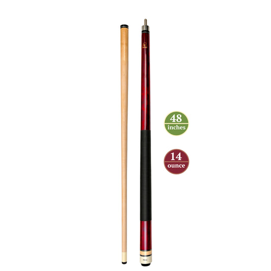 ASKA Pool Cue LCS48 Red, 48" Stick,