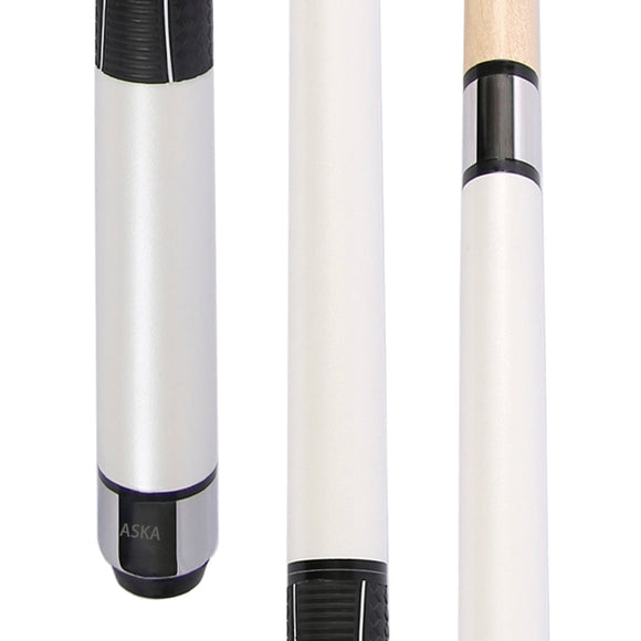 ASKA 28-Ounce Heavy Hitter Jump Break Cue Stick 3pc Cue White (JBCH28W)