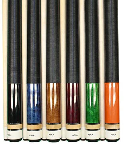 Set of 6 Aska L2 Billiard Pool Cues, 58