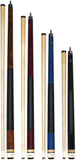 Aska Set of 4 Short Kids Pool Cue Sticks LCS, Mixed Lengths