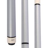 25-Ounce Heavy Hit Matte Silver Jump Break Cue Stick Aska JBC, Jump/Break Cue. 14-mm Tip, Hard Rock Canadian Maple Shaft