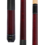 ASKA Short Billiard Pool Cue Stick Red 52" Great for Kids, Black Wrap