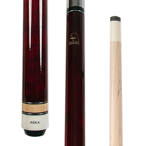 ASKA Pool Cue LCSN48 Red, 48" Stick,