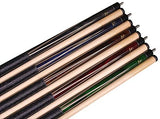 ASKA Set of 5 Pool Cue Sticks 58", Hard Rock Canadian Maple, 13mm Hard Glued On Tip, Mixed Weights and Colors, L22S5