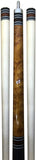 ASKA A1 Pool Cue Stick, Brown Stained Birdseye Maple Butt, Index Rings, Irish Linen Wrap, Two Quick Release Joint Shafts, 12.75mm Tip, 19-Ounce, A1BRN