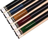 ASKA Set of 5 Pool Cue Sticks 58", 2-Piece Construction, 5/16x18 Joint, Hard Rock Canadian Maple, L25S5